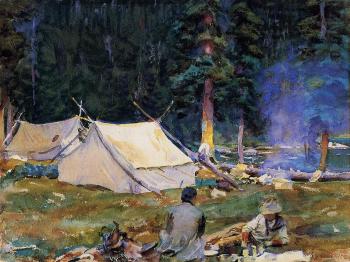 John Singer Sargent : Camping at Lake O'Hara